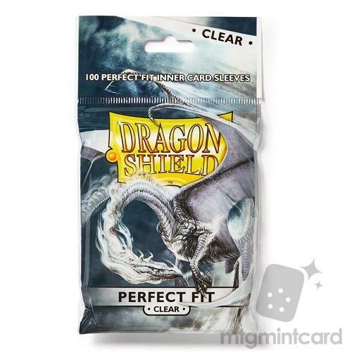 Dragon Shield 100 - Perfect Fit Deck Protector Sleeves - Clear - AT-13001