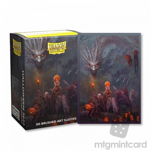 Dragon Shield 100 - Standard Deck Protector Sleeves - Brushed Art Halloween 2022 - AT-12079