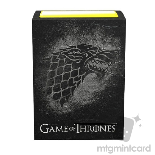Dragon Shield 100 - Standard Deck Protector Sleeves - Brushed Art Matte - Game of Thrones - House Stark - AT-16029