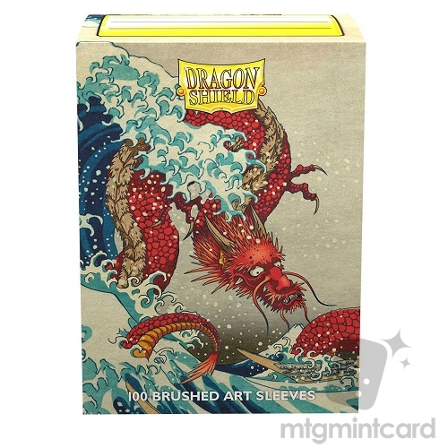 Dragon Shield 100 - Standard Deck Protector Sleeves - Brushed Art Matte - The Great Wave - AT-12060
