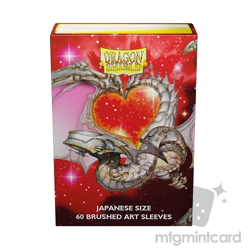 Dragon Shield 60 - Deck Protector Sleeves - Japanese Size Brushed Art Matte - Valentine Dragon 2022 - AT-12607