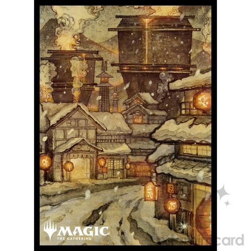 Ensky 80 - Magic MTG Players Card Sleeves - Kamigawa: Neon Dynasty - Ukiyo-e - Mountain (B) - MTGS-219