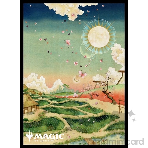 Ensky 80 - Magic MTG Players Card Sleeves - Kamigawa: Neon Dynasty - Ukiyo-e - Plains (A) - MTGS-212