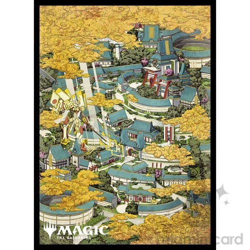 Ensky 80 - Magic MTG Players Card Sleeves - Kamigawa: Neon Dynasty - Ukiyo-e - Plains (B) - MTGS-213