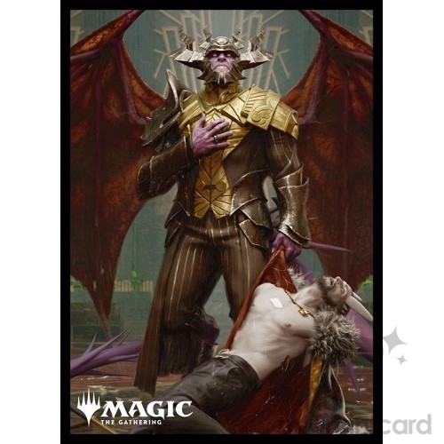 Ensky 80 - Magic MTG Players Card Sleeves - Streets of New Capenna - Ob Nixilis, the Adversary - MTGS-228