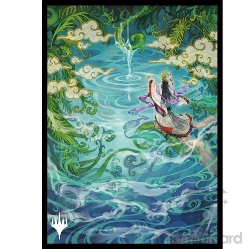 Ensky 80 - Magic MTG Players Card Sleeves - Strixhaven School of Mages-Japanese Painting Mystical Archive - Growth Spiral - MTGS-169