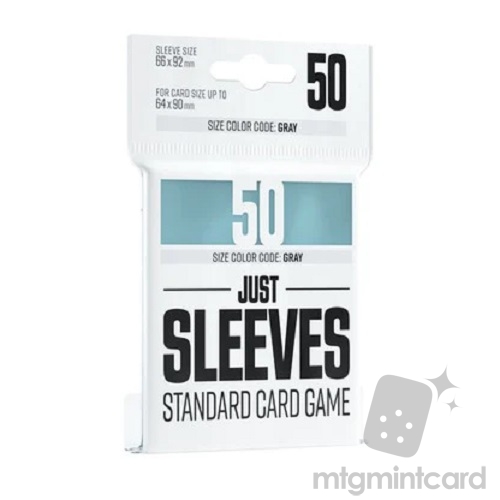 Gamegenic 50 - JUST SLEEVES - STANDARD CARD GAME 66 X 92 MM - CLEAR - GGX10003ML
