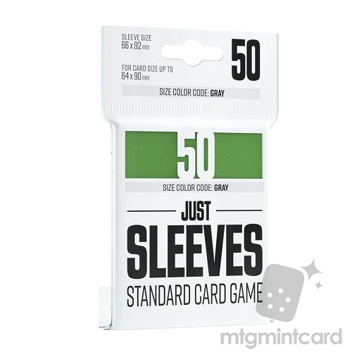 Gamegenic 50 - JUST SLEEVES - STANDARD CARD GAME 66 X 92 MM - GREEN - GGX10006ML