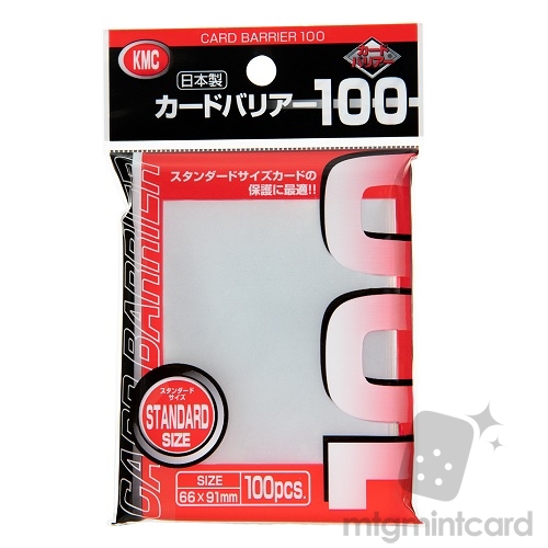KMC 100 card sleeves deck protectors - Card Barrier 100 - Clear - 000174