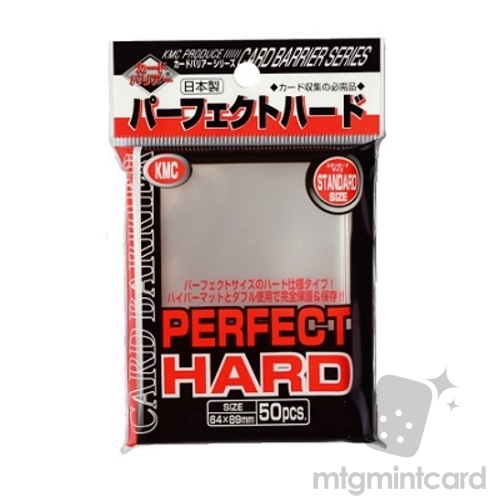 KMC 50 Standard Sized Card Sleeves Deck Protectors - Perfect Hard - 001652