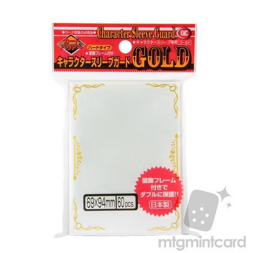 KMC 60 Clear Character Sleeves Guard - Gold - 001492