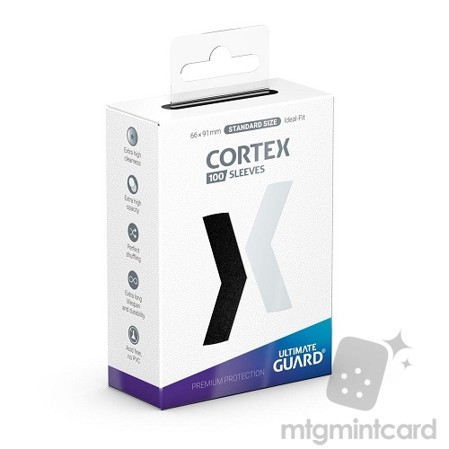 Ultimate Guard 100 - Cortex Sleeves Standard Size - Black - UGD011145