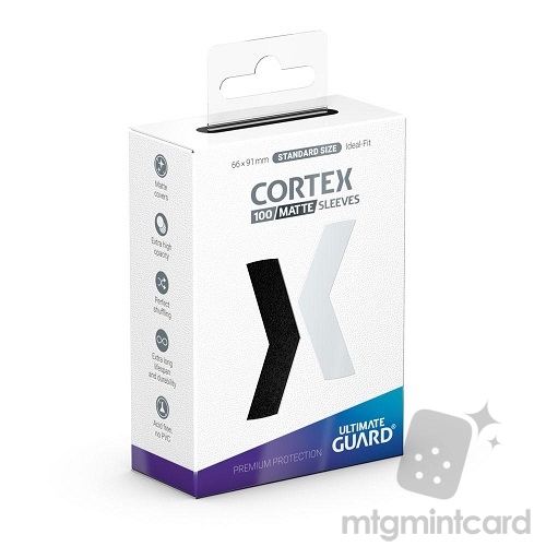 Ultimate Guard 100 - Cortex Sleeves Standard Size - Matte Black - UGD011155
