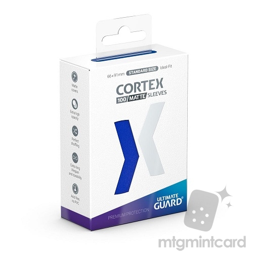 Ultimate Guard 100 - Cortex Sleeves Standard Size - Matte Blue - UGD011158
