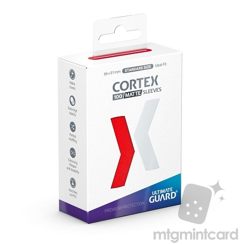 Ultimate Guard 100 - Cortex Sleeves Standard Size - Matte Red - UGD011157