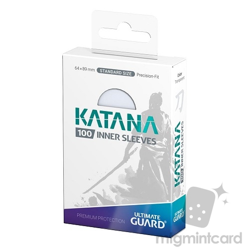 Ultimate Guard 100 - Katana Inner Sleeves Standard Size - Transparent - UGD011337
