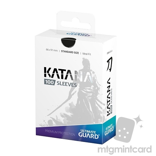 Ultimate Guard 100 - Katana Sleeves Standard Size - Black - UGD010112