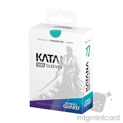 Ultimate Guard 100 - Katana Sleeves Standard Size - Turquoise - UGD010896
