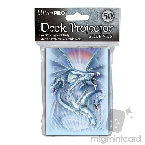Ultra PRO 50 Standard Deck Protector Sleeves Diamond Dragon Blue