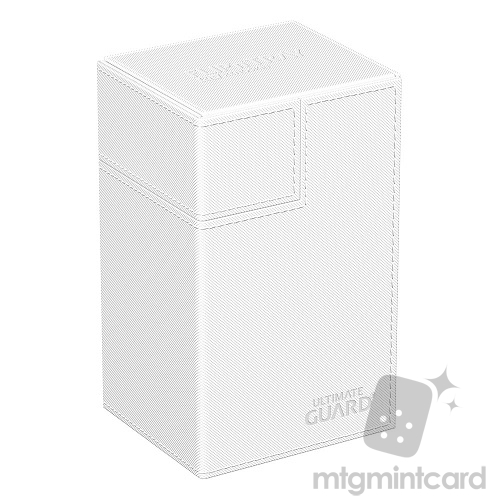 Ultimate Guard 80+ Xenoskin Flip n Tray Deck Case Box - Monocolor White - UGD011219