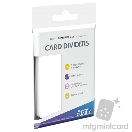 Ultimate Guard Card Dividers - White - UGD010080
