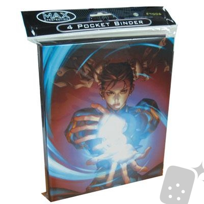Max Pro 4-Pocket Binder - Ken & Chun Li - 7006STF-1