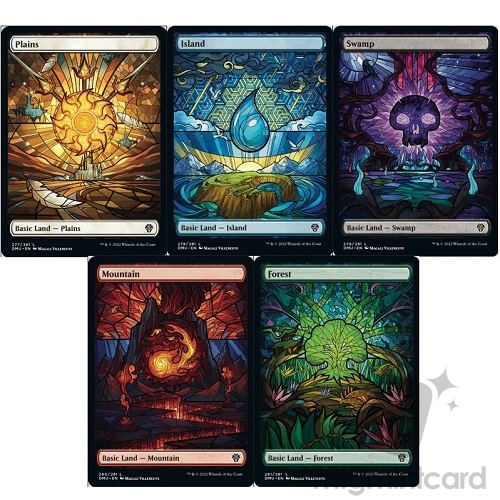 Complete Set - Dominaria United DMU Full Art Basic Land (1 of each)