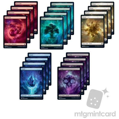 Complete Set - 4x Theros Beyond Death THB Full Art Basic Land (Set of 5)