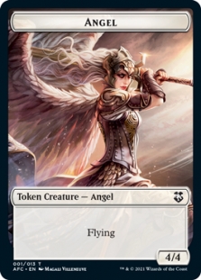 Angel Token (1/13) // Saproling Token (8/13)