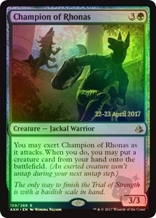 Champion of Rhonas (Amonkhet Prerelease)