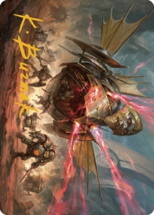 Liberator, Urza's Battlethopter (Signed)(The Brothers' War)(44/81)