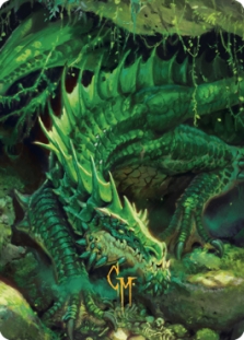 Lurking Green Dragon (Signed)(Commander Legends: Battle for Baldur's Gate)(01/81)