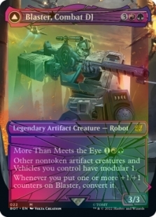 Blaster, Combat DJ (Shattered Glass) // Blaster, Morale Booster (Shattered Glass)