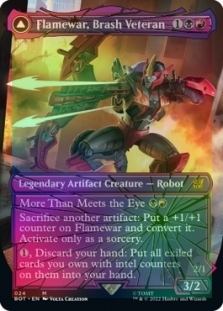 Flamewar, Brash Veteran (Shattered Glass) // Flamewar, Streetwise Operative (Shattered Glass)