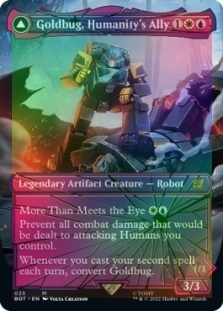 Goldbug, Humanity's Ally (Shattered Glass) // Goldbug, Scrappy Scout (Shattered Glass)