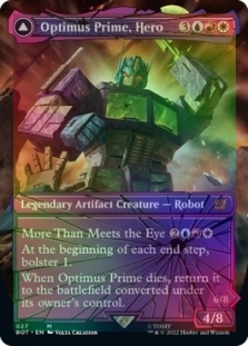 Optimus Prime, Hero (Shattered Glass) // Optimus Prime, Autobot Leader (Shattered Glass)