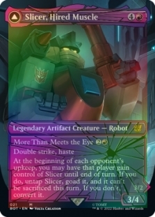 Slicer, Hired Muscle (Shattered Glass) // Slicer, High-Speed Antagonist (Shattered Glass)