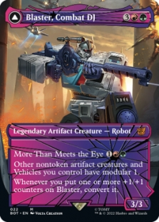 Blaster, Combat DJ (Shattered Glass) // Blaster, Morale Booster (Shattered Glass)