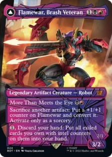 Flamewar, Brash Veteran (Shattered Glass) // Flamewar, Streetwise Operative (Shattered Glass)