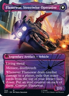 Flamewar, Brash Veteran (Shattered Glass) // Flamewar, Streetwise Operative (Shattered Glass)