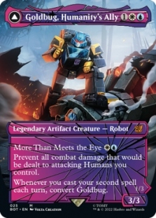 Goldbug, Humanity's Ally (Shattered Glass) // Goldbug, Scrappy Scout (Shattered Glass)