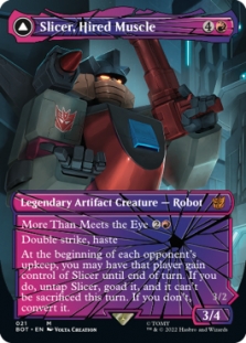 Slicer, Hired Muscle (Shattered Glass) // Slicer, High-Speed Antagonist (Shattered Glass)