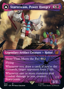 Starscream, Power Hungry (Shattered Glass) // Starscream, Seeker Leader (Shattered Glass)
