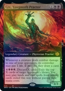 Gix, Yawgmoth Praetor (Extended Art)