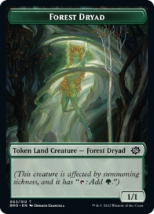 Forest Dryad Token (3/12)