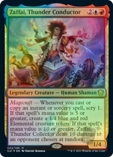 Zaffai, Thunder Conductor (Display Commander)(Not Tournament Legal)