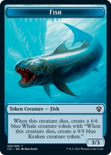Beast Token (10/30) // Fish Token (3/30)