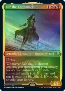 Commander Legends Magic MTG MINT CARD FOIL-ETCHED ZUR THE ENCHANTER 