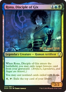 Rona, Disciple of Gix (Dominaria Prerelease)