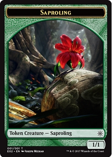 Saproling Token (1/1) // Treasure Token (10/10)
